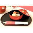 [山中塗]食洗機レンジ対応丸紋雑煮椀