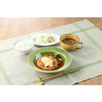 時短!煮込みハンバーグトマト(ポテトサラダ・オニオンスープ用具材)