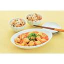 鶏団子入り白菜のうま煮と五目まぜごはん