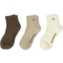 アースカラー刺繍ソックス（3色組）