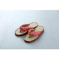 い草鼻緒サンダル(やがすり)レッド系･M