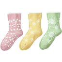 肌ふわり綿　クルーソックス