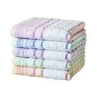 [今治産]徳用フェイスタオル（５色組）