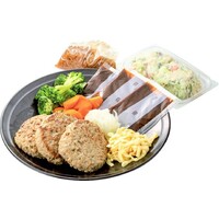 時短!煮込みハンバーグデミ(ポテトサラダ・オニオンスープ用具材)