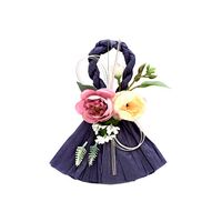 しめ縄飾り　フラワーパープル