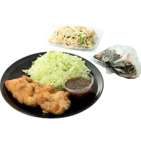 油淋鶏(野菜添え)(スパゲティサラダ・たまごスープ用具材)