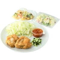 サルサソースと食べるチキン竜田(ポテトサラダ・野菜コンソメスープ用具材)