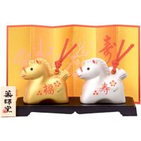 [薬師窯]彩耀招福寿々午