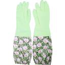 裏生地が付いているゴム手袋フルール１双