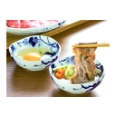 [美濃焼]藍染葡萄タレ小鉢