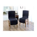 しじら織キルトチェアカバー（2枚組）