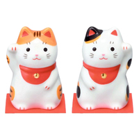 [薬師窯]福おいで招き猫ペア