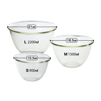 [ハリオ]耐熱ガラス製ボウル3個セット