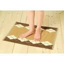 ナチュラルカラーバスマット（アーガイル）