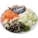 鶏団子入り白菜のうま煮と五目まぜごはん