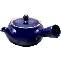茶葉が捨てやすい茶カゴ急須　瑠璃