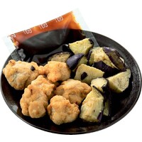 鶏もも肉と茄子のさっぱり揚げ