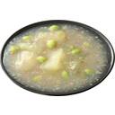 冬瓜と枝豆の鶏そぼろ餡かけ　かにかま入り