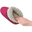 足ぬくボアスリッポン　エンジ