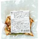 鶏皮とにんにくの芽の甘辛焼き