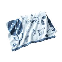 [今治タオルブランド]バスタオル　まったりにゃんこ