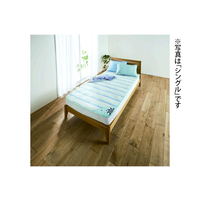 saraco綿しじら刺繍入り敷きパッド　セミダブル