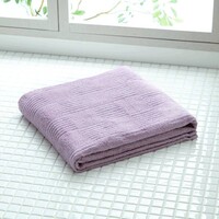 インド綿大判バスタオルライラック